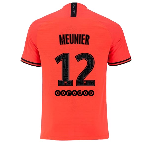 JORDAN Camiseta Paris Saint Germain NO.12 Meunier Segunda equipo 2019-20 Naranja